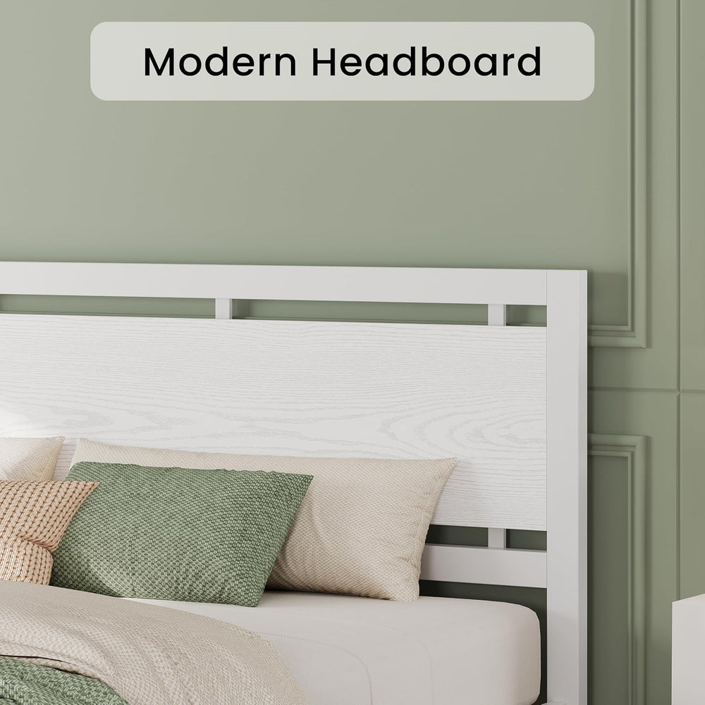 LIKIMIO King Size Bed Frame with Headboard and Footboard