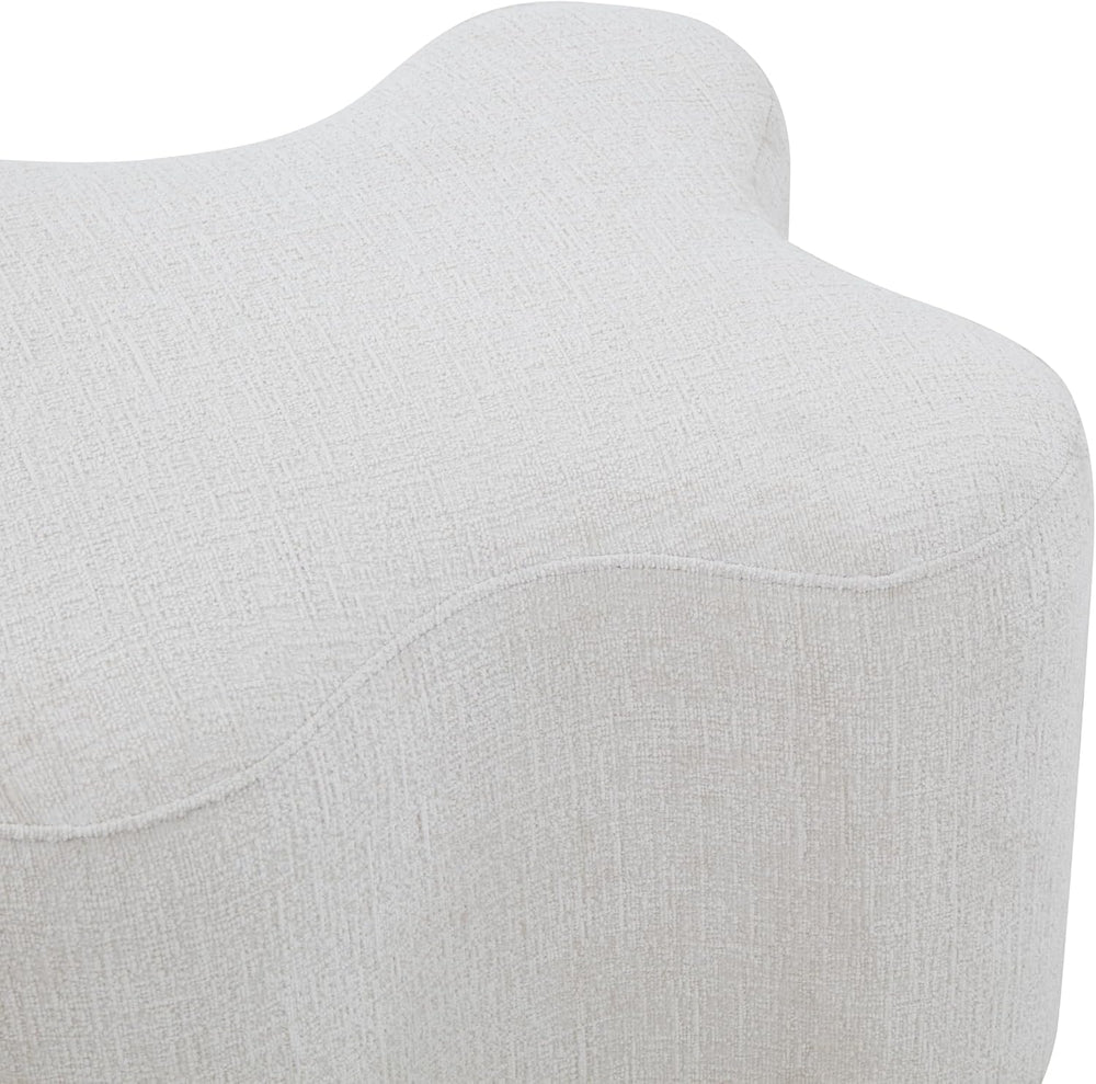 SAFAVIEH Couture Collection Jacqualessa Cream Chenille Bench (Fully Assembled)