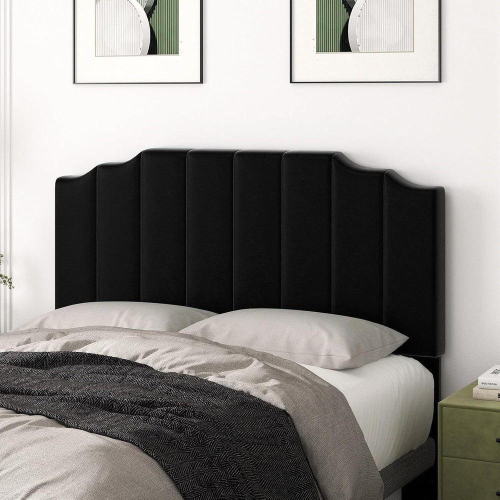 Befurtori Queen Size Headboard Only, Velvet Wall Mounted Headboard Queen Size...