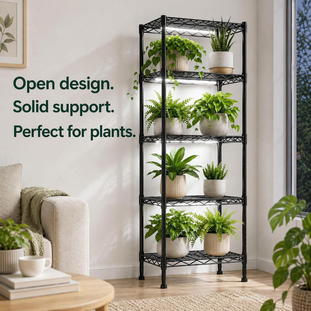 GRANNY SAYS 5-Tier Narrow Storage Shelves for Small Spaces – 15.8" W Met...
