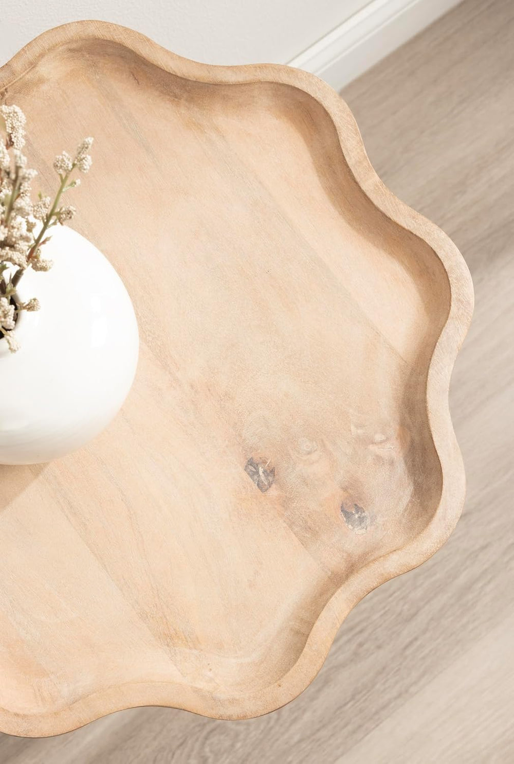 Kate and Laurel Alezar Modern Wooden Round Side Table, 15 x 15 x 22, Light Na...
