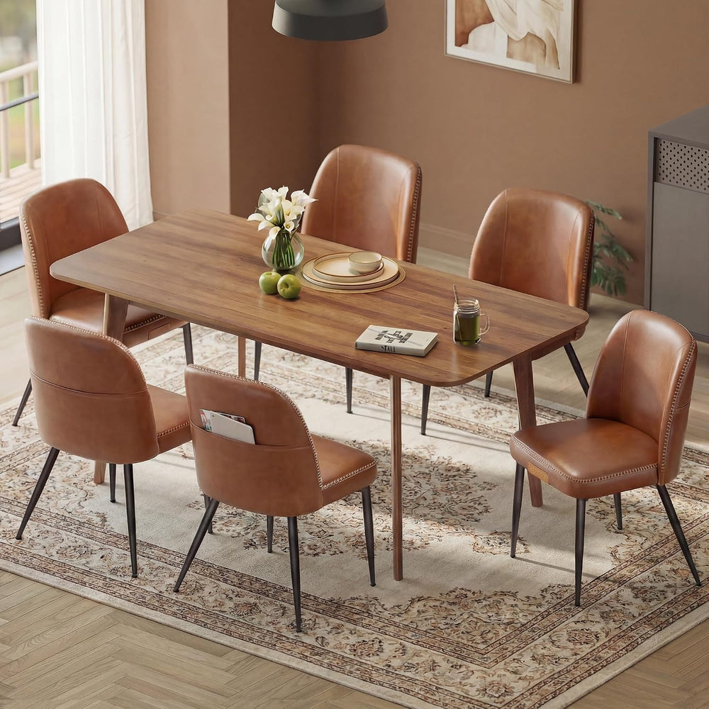 VASAGLE Dining Chairs Set of 6, Upholstered Kitchen Chairs