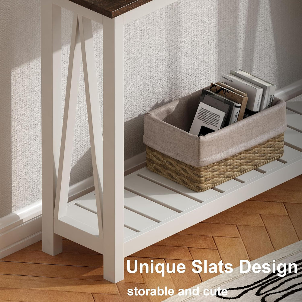ChooChoo Farmhouse Console Table, Narrow Sofa Table for Entryway, 40 Inch | R...