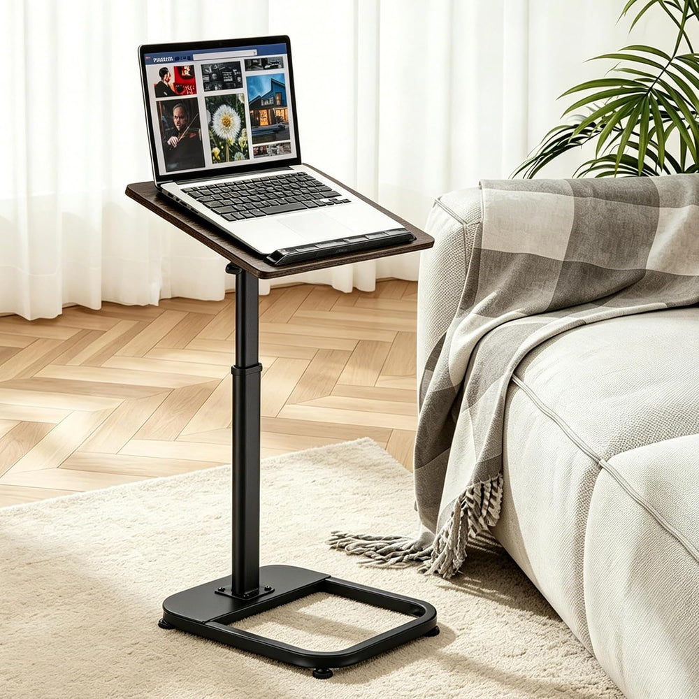 facka Adjustable Height TV Tray Table for Couch Eating, Laptop Small Spaces