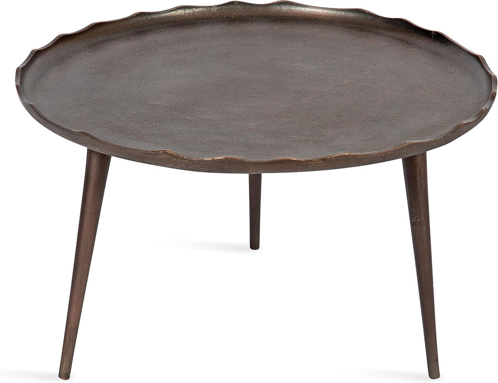 Kate and Laurel Alessia Modern Round Metal Coffee Table; 26 x 26 x 16; Bronze...