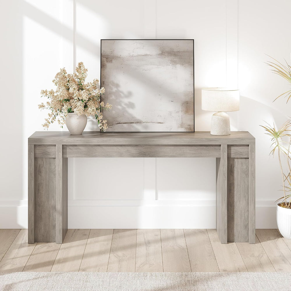 GarveeHome 70.9-Inch Farmhouse Hallway Console Table - Long Sofa Table Behind...