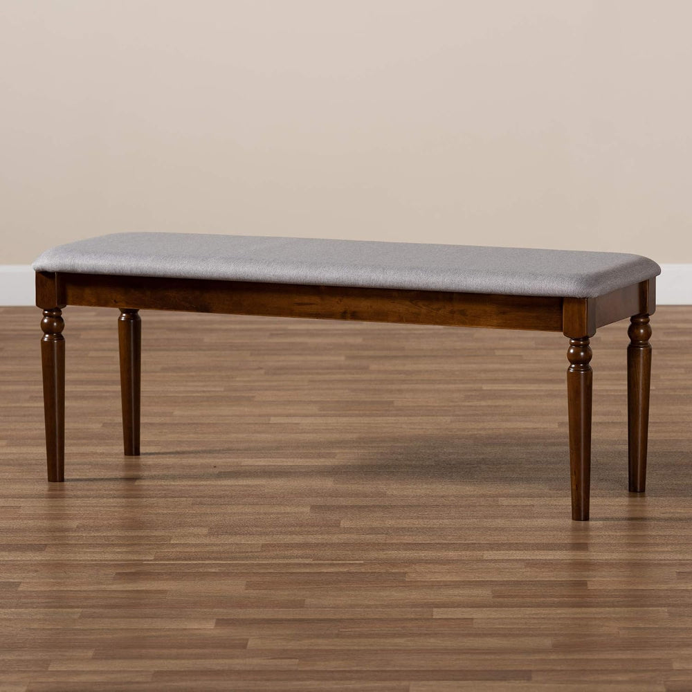 Baxton Studio Giovanni Modern and Contemporary Grey Fabric Upholstered and Wa...
