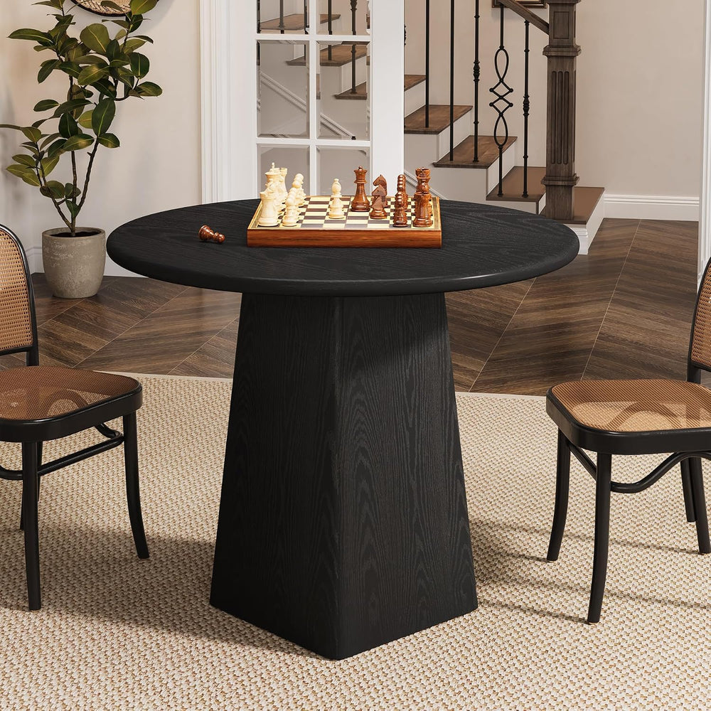 Tribesigns 31.5-Inch Round Dining Room Table for 2-4, Farmhouse Small Kitchen...