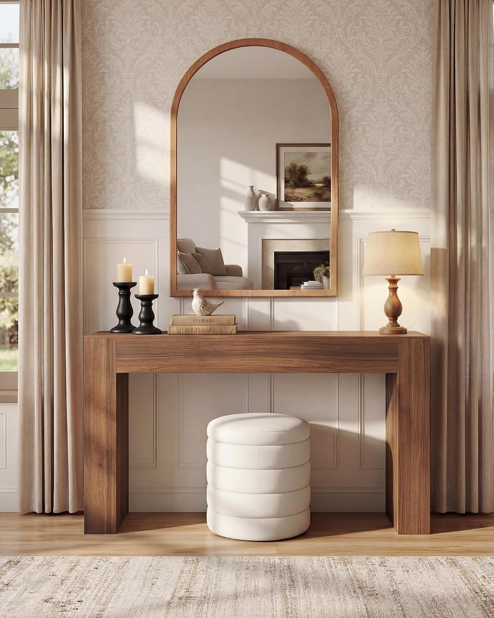 VASAGLE 63 Inches Entryway Table, Thick Tabletop Console Table, Farmhouse | L...