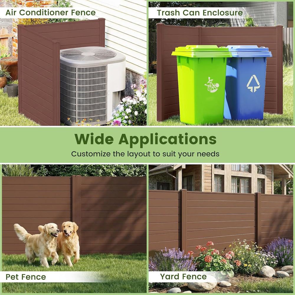GIANTEX 48''H x 48''W Air Conditioner Fence Privacy Screen 4 ...