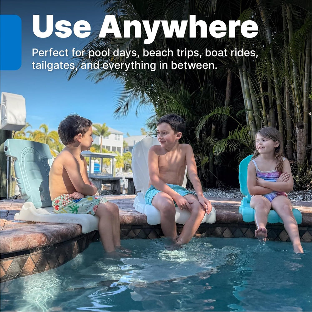 Step2 Seashell Flip Seat 2 Pack, Adult Portable Outdoor Chairs for Poolside, ...