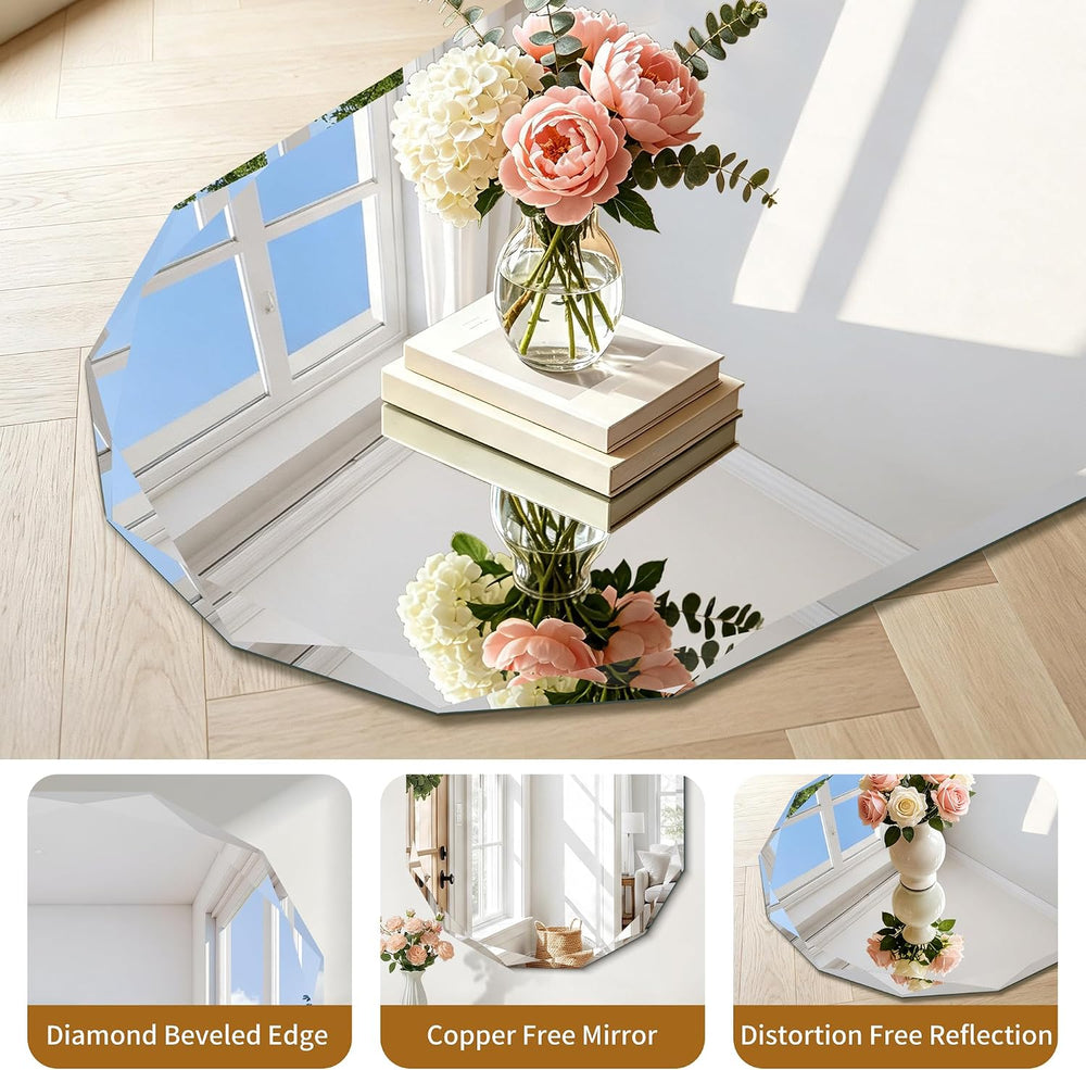 30x36 Inch Beveled Oval Bathroom Mirror