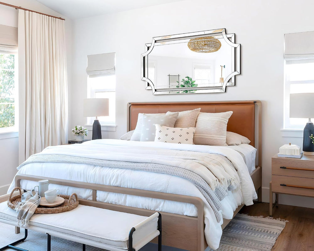 Chende 24" x 47" Large Mirror for Decor, Decorative Wall Mirror wit...