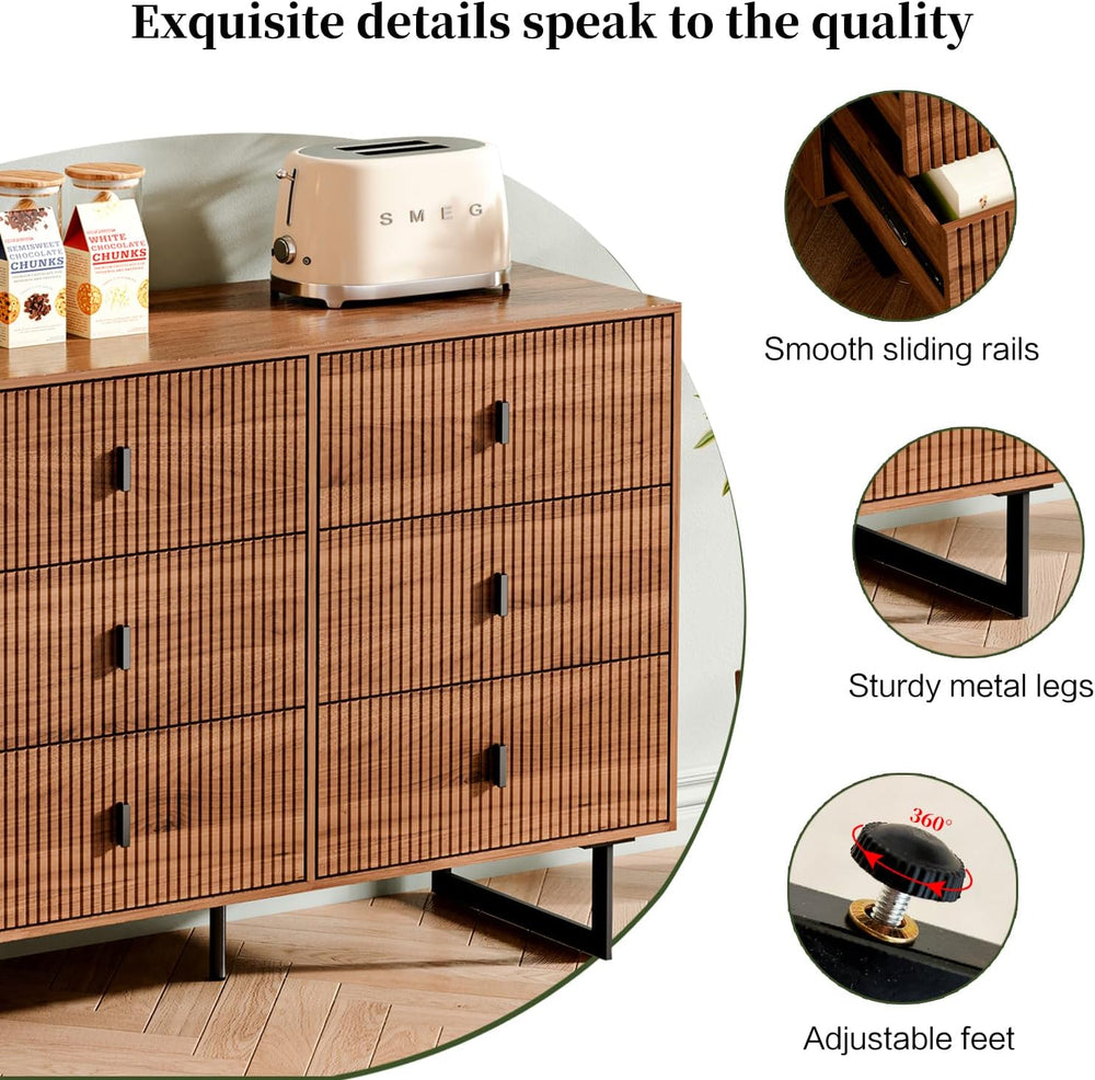 Chrangmay Modern Chest of Drawers with 9 Drawers,Deep Drawers,Clothes Organiz...