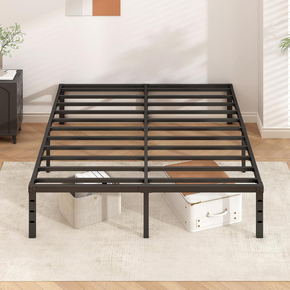 HLIPHA Metal Platform Bed Frame 14 Inch Tall,No Box Spring Needed,Full Size B...