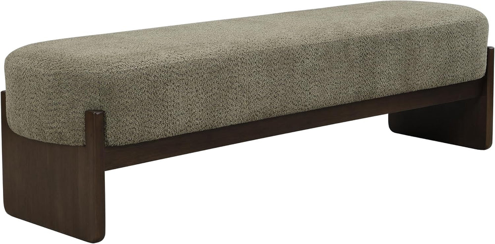 Christopher Knight Home Arden Minimalist Loop Yarn Fabric Dining Bench, Woode...