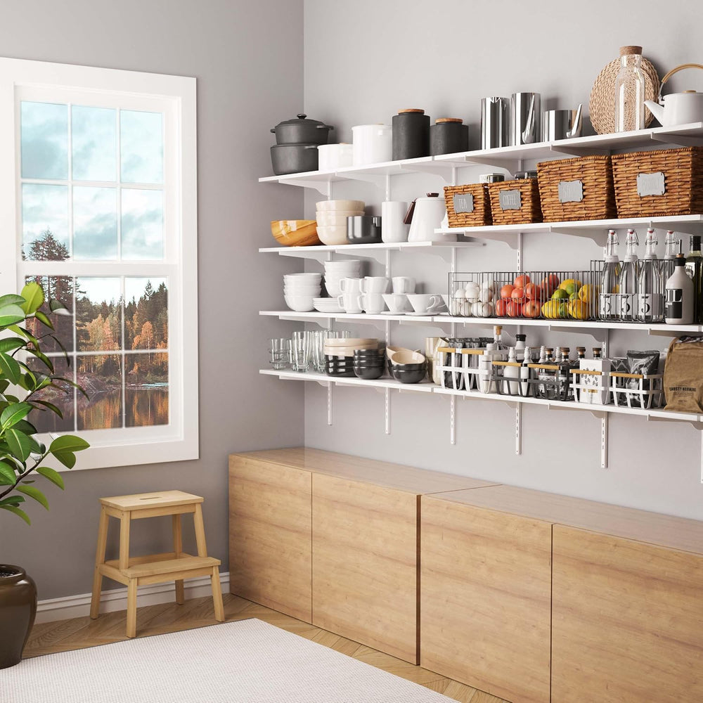 Wallniture Turin 48"x10" Floating Shelves for Wall Storage, Closet ...