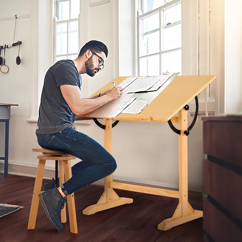 VISWIN Wood Drafting Table for Adults, 24'' x 35" Drawing Table ...