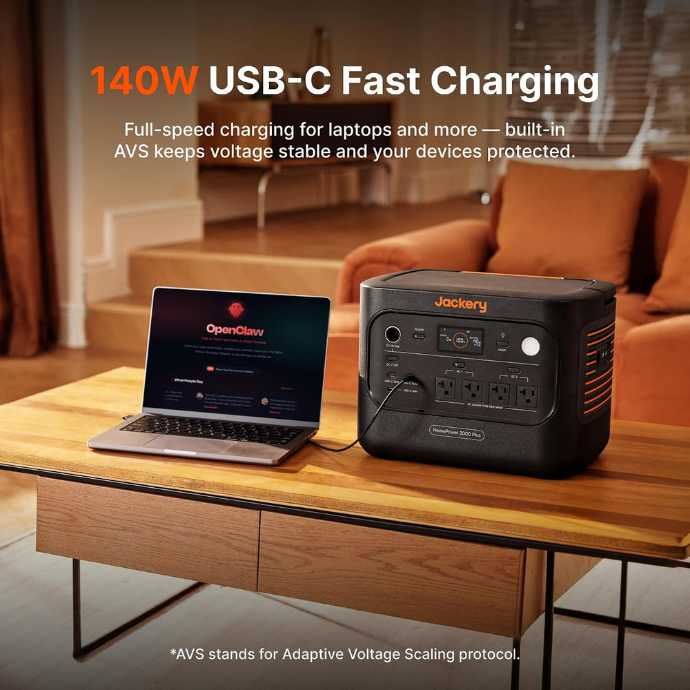 Jackery HomePower 2000 Plus v2 Power Station, 2048Wh, 2400W AC Output