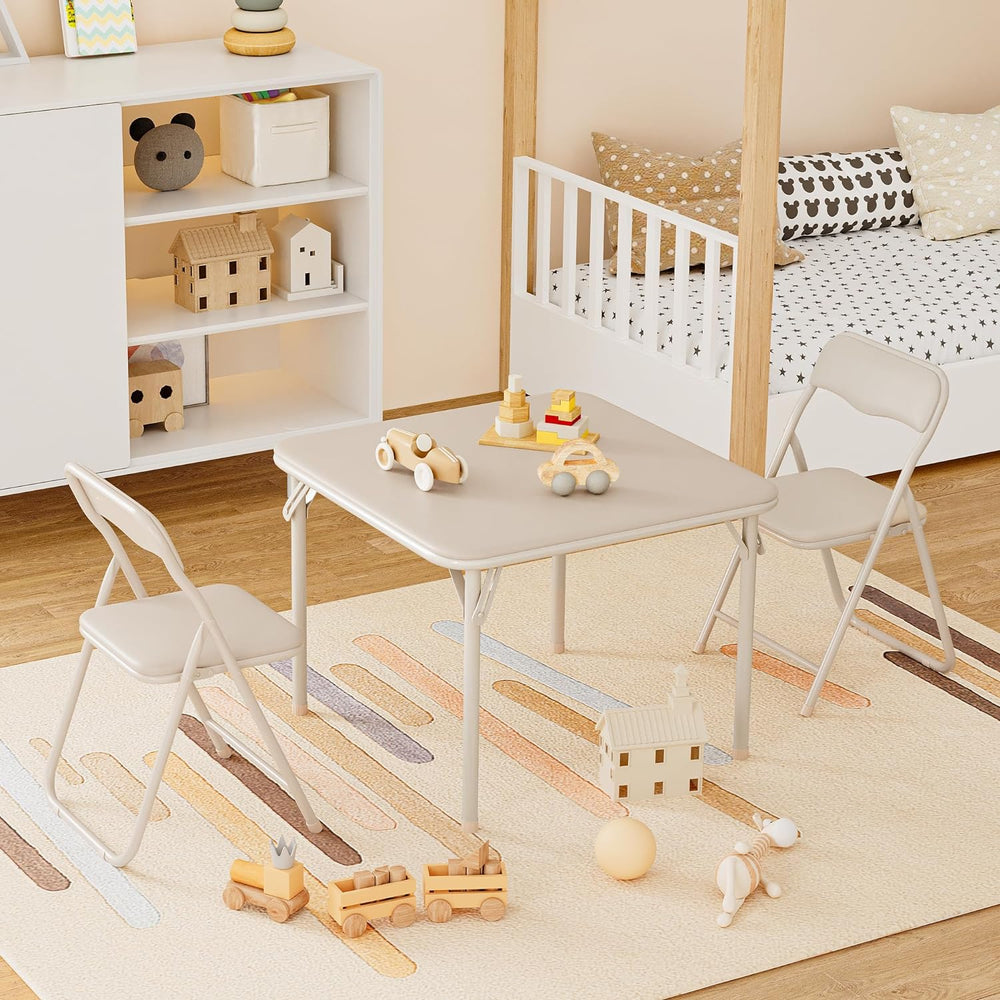 LinTimes Mini Folding Table & Chair Set - 20lb, Simple, Multi, 27.95x26.8...