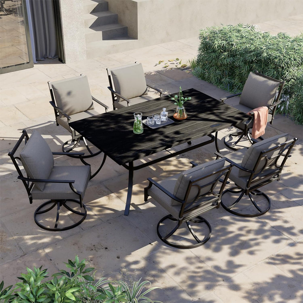 Grand patio Swivel Rocker Patio Dining Chairs Set of 2, Outdoor Chairs