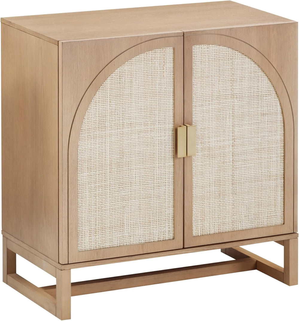 Nathan James Paxton Mid-Century Modern Wood Storage Cabinet with Doors, Arche...