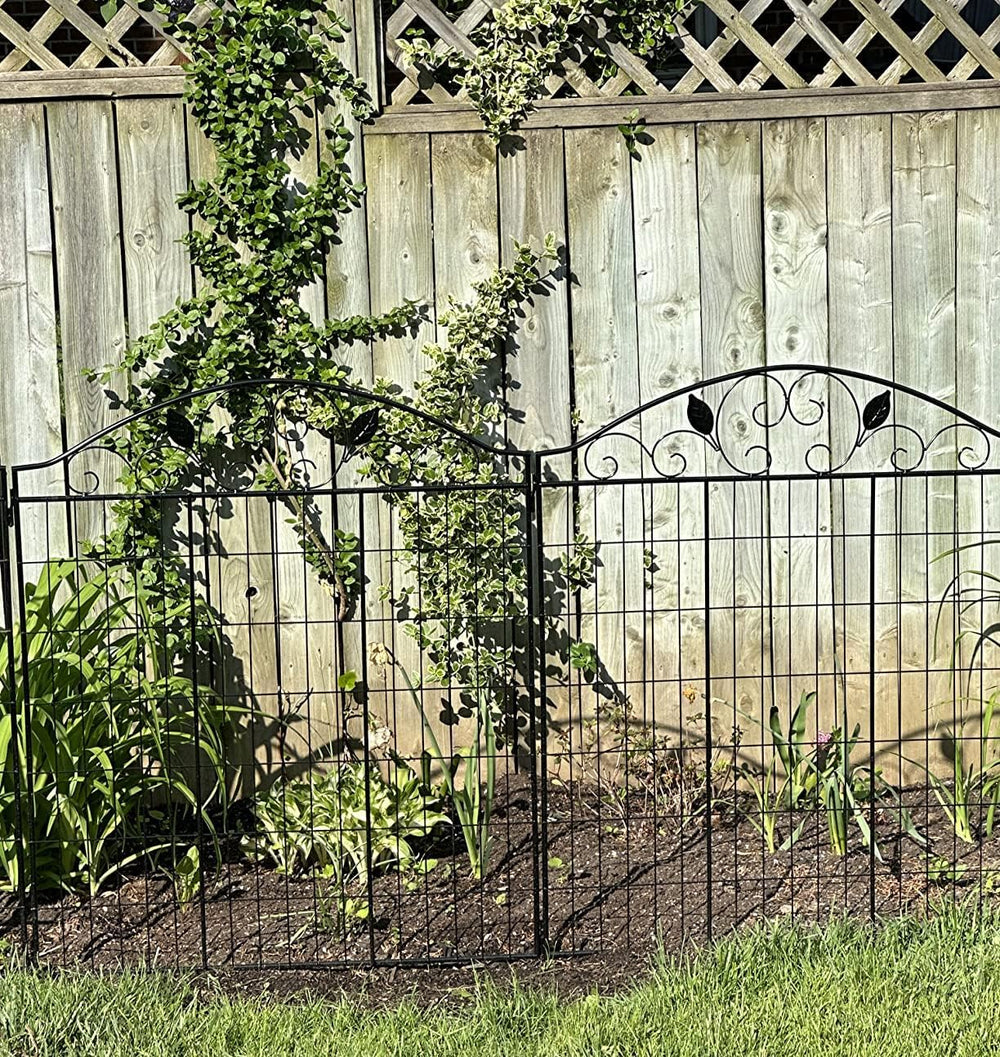 4 Pack 44" H 36" W (Linear Length 12 feet) Black Coated Heavy Duty ...