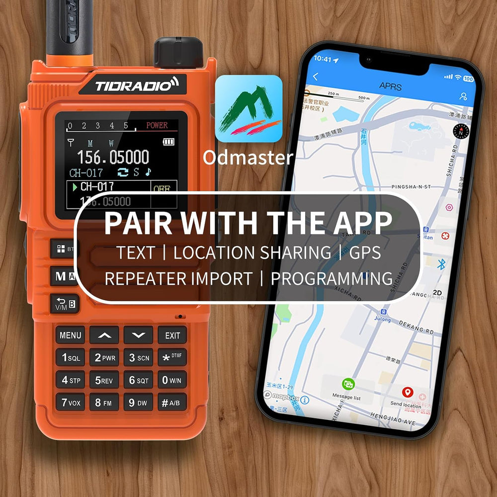 TIDRADIO TD-H9 10Watt GPS&APRS Ham Radio Multi-Band;Capable of Bluetooth ...