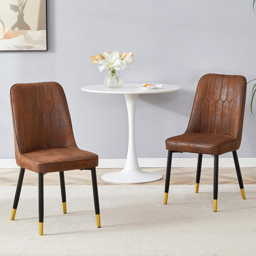 Dining Chairs Set of 2,Modern Dining Chairs, Equipped with Suede Nap Leather ...