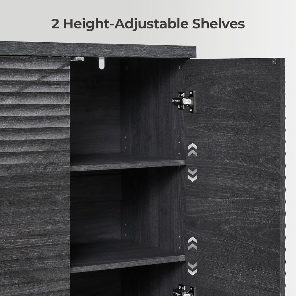 SICOTAS Buffet Cabinet with Storage Accent Sideboard Modern Credenza with Doo...