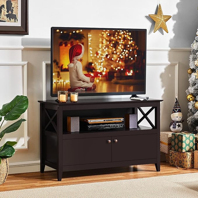 Yaheetech Wooden TV Stand for TVs Up to 48 inch, Media Entertainment Center T...
