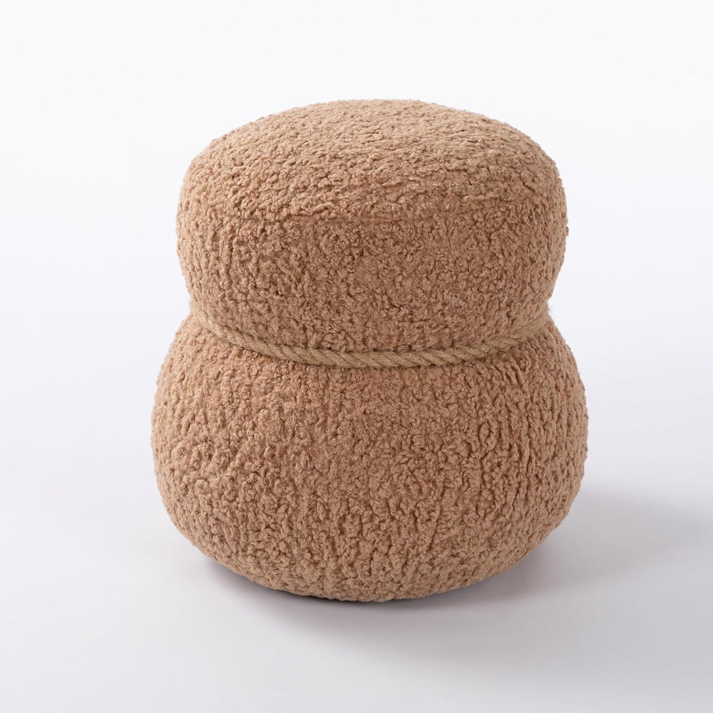 Snowman Stool, Seat Body Width 14.56 Inches, Round Belly, Playful Cute, Suita...