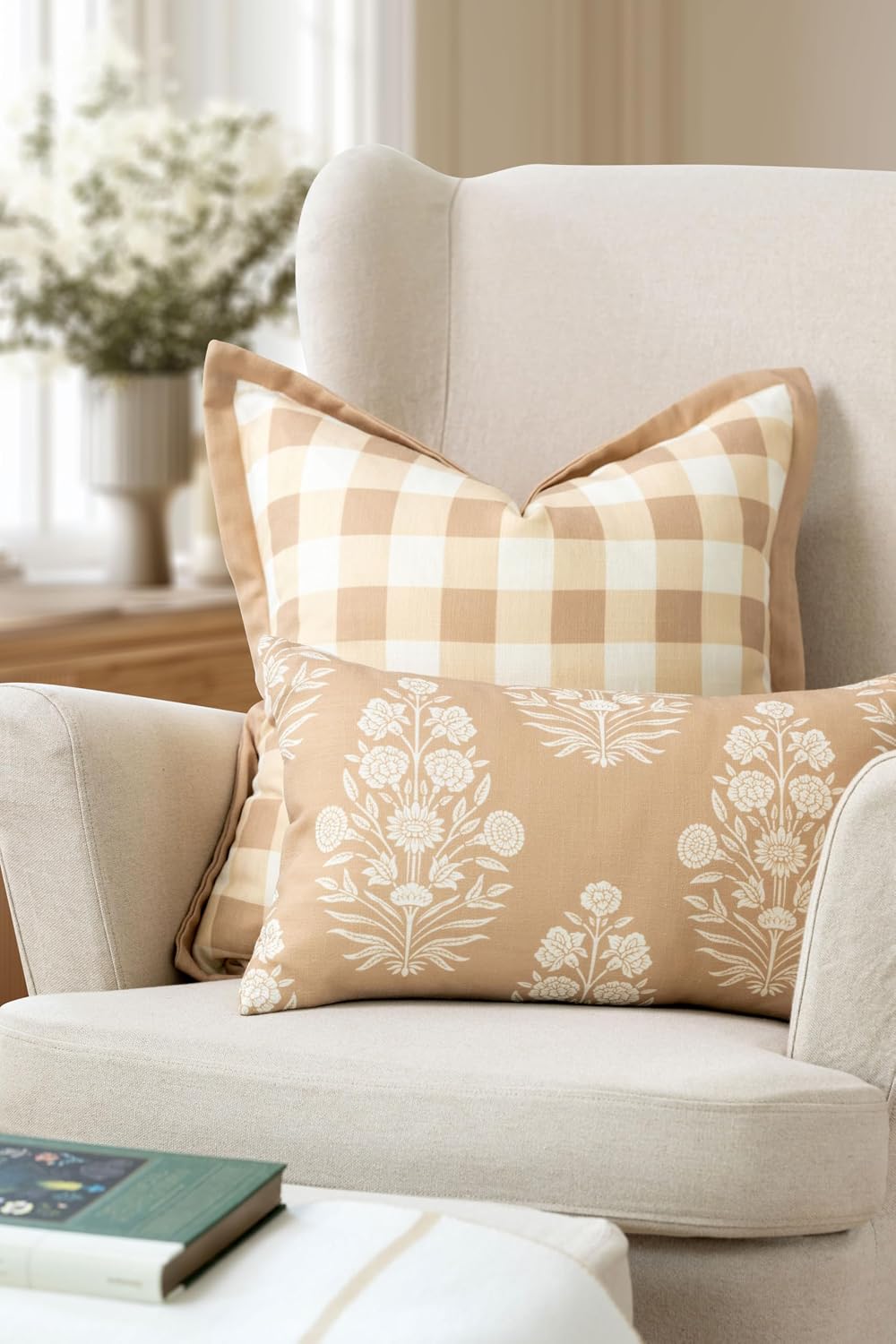 Crumbs Home Modern Farmhouse California Casual Indoor Outdoor Throw Pillow Co...