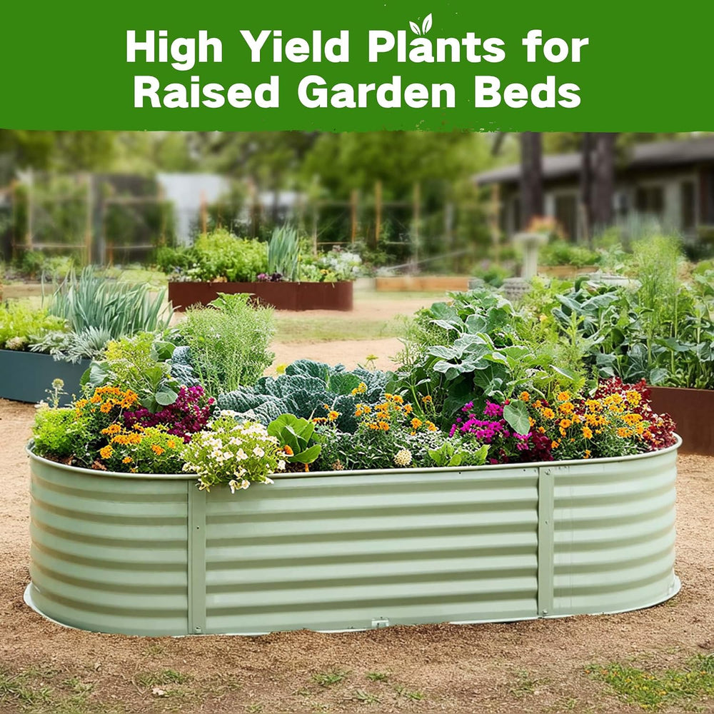 LUSH&DEW Raised Garden Bed Heirloom Seed Bank, 32 Type 30000+ Non-GMO Seeds
