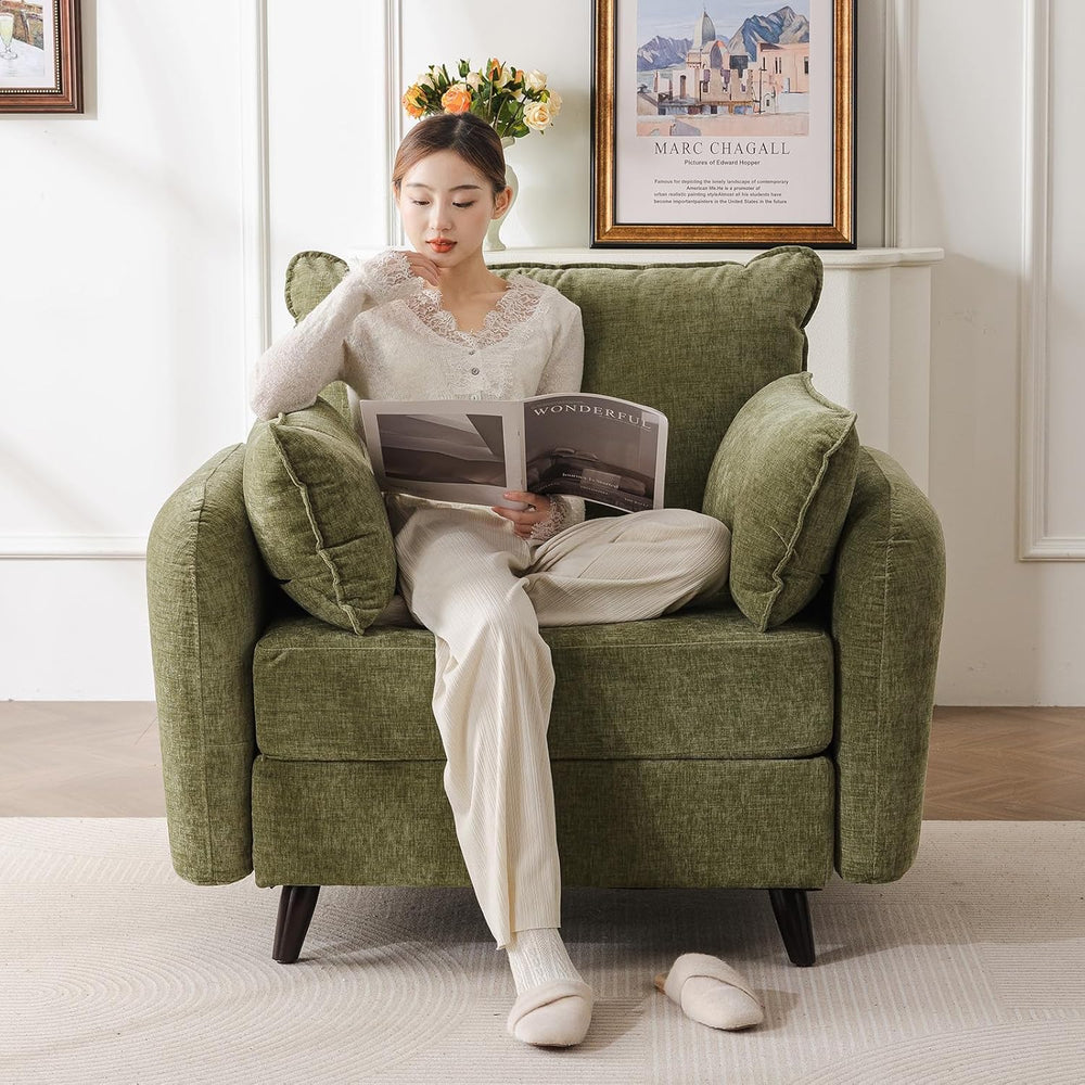 Rexulqo Oversized Accent Chair with All Seats Storage,Comfy Living Room Chair...