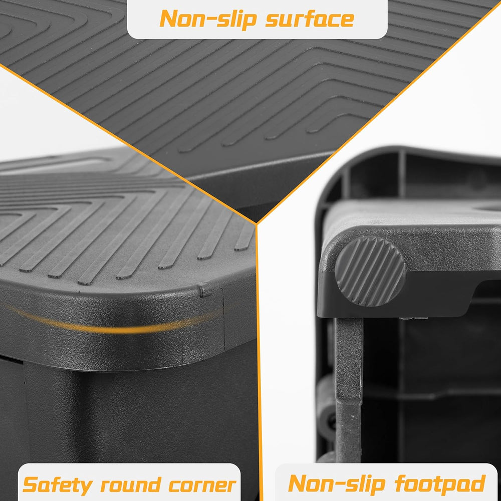2 Stool Portable Footstool Multifunctional Collapsible, Anti-Slip | 300LB Cap...