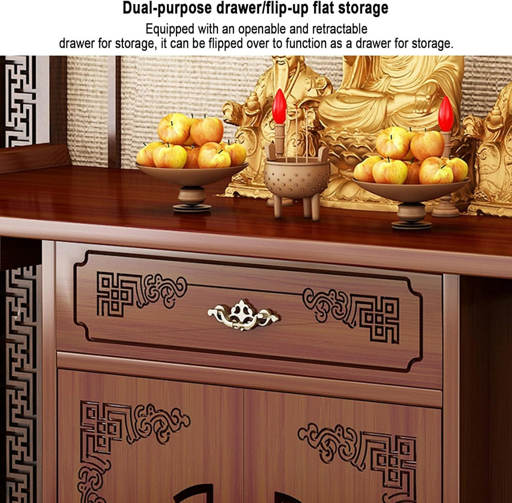 Chinese Cabinet Pedestal offering, Stand puja Meditation Prayer, Personal Shr...