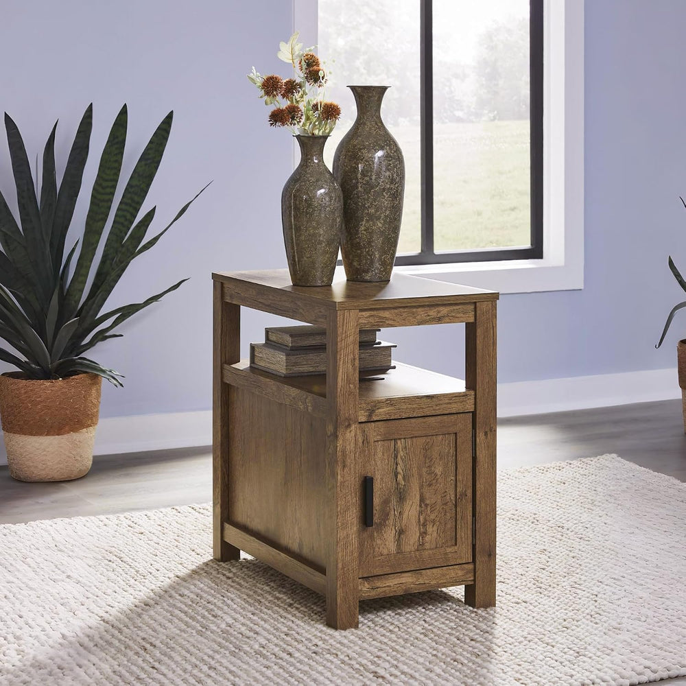 Signature Design by Ashley Fendenmore Farmhouse Chairside End Table with Stor...