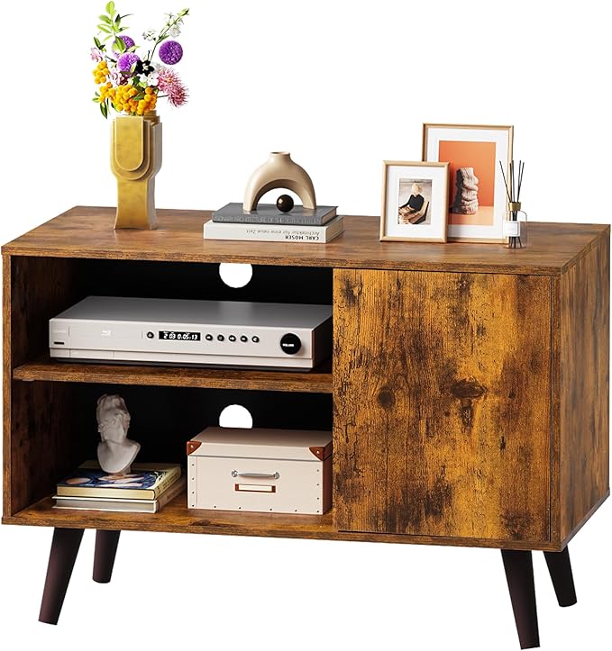 WLIVE TV Stand for 40 Inch TVs, Small Entertainment Center with Storage Cabin...