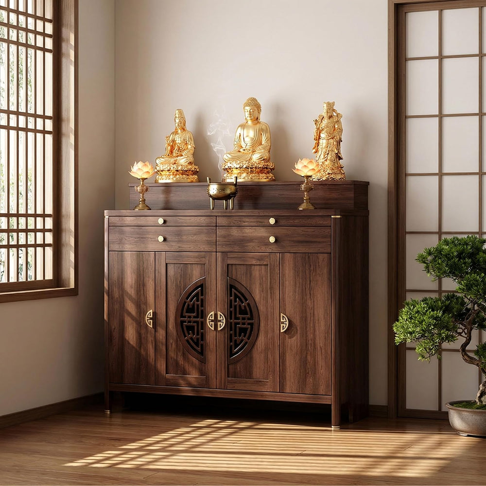 Personal Shrine Altar Table, Buddhist Altar De Muertos De Madera, Solid Wood ...