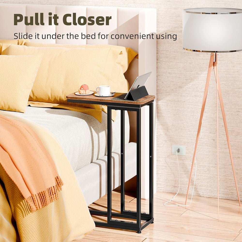 Simple Trending C Shaped Side Table, End Table Set of 2, Sofa Couch Table TV ...