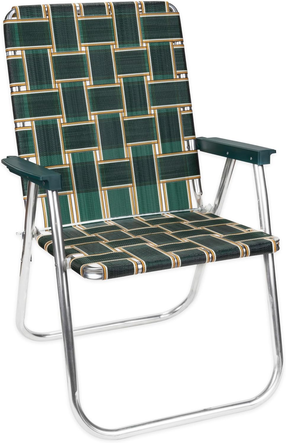 Lawn Chair USA Folding Aluminum Outdoor Patio Lawn Chair | Heavy-Duty Webbed ...