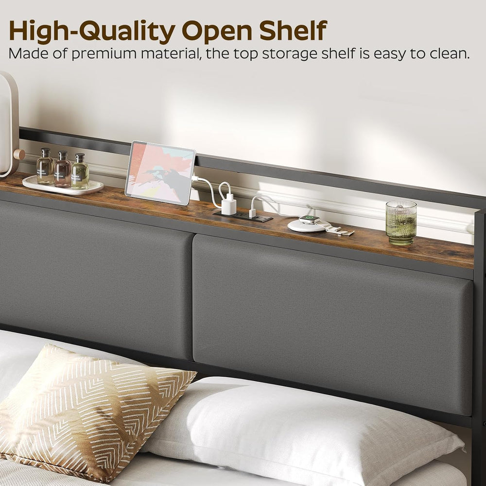 YATINEY King Size Headboard Only, Head Board with Sliding Charging Station, I...