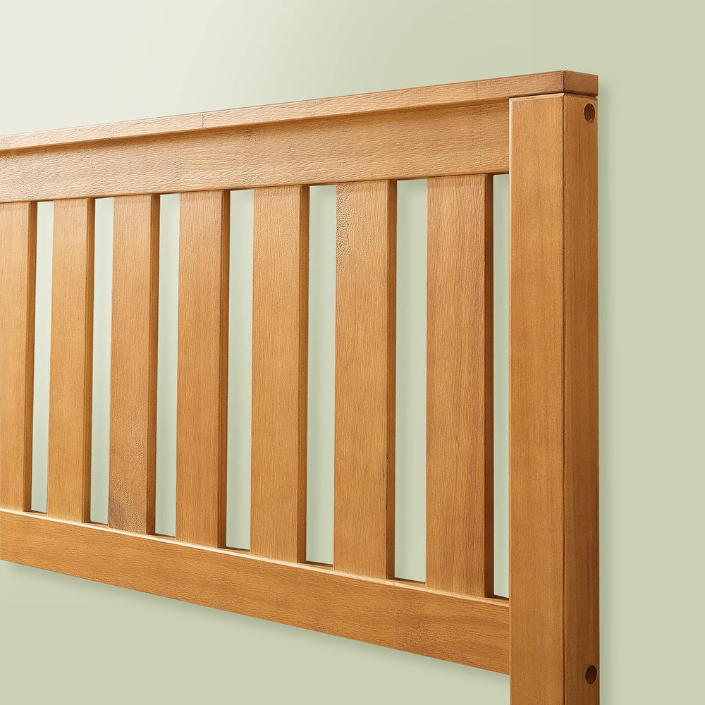 Zinus Alexia Solid Wood Platform Bed Frame with Headboard, Queen