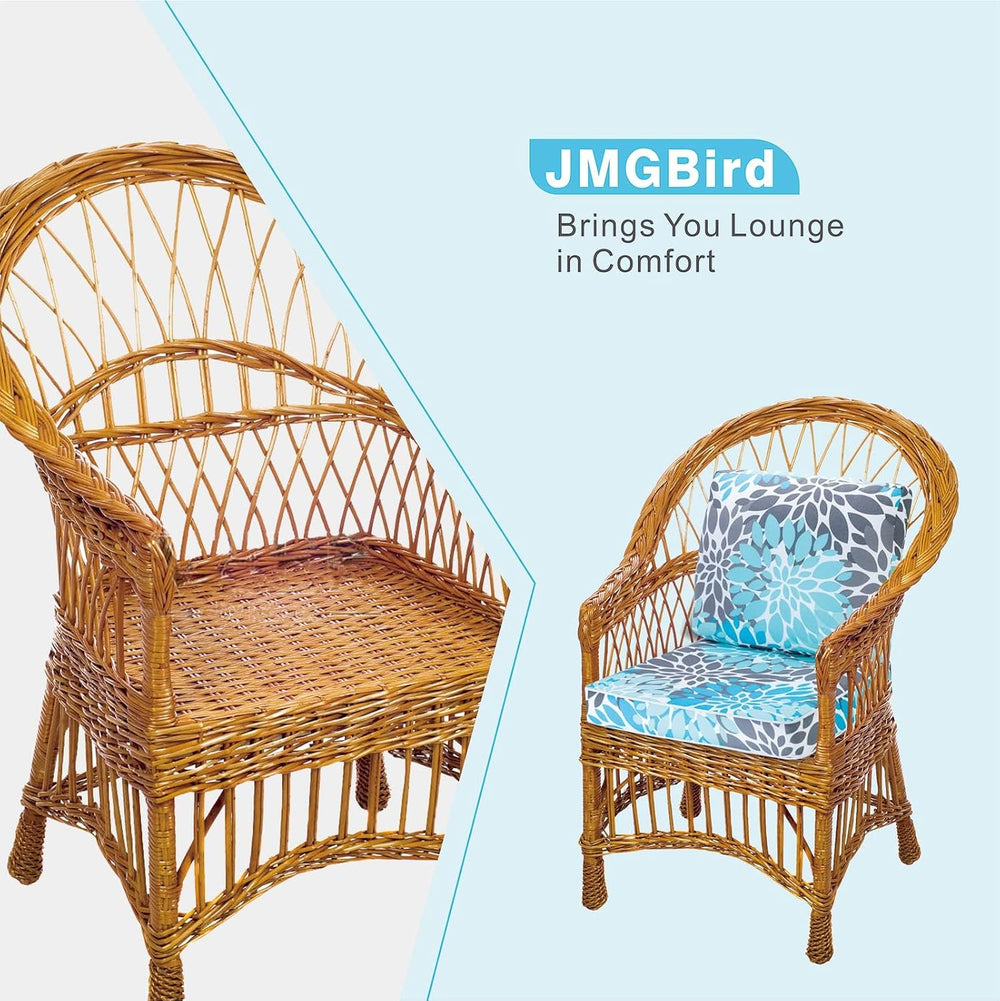 JMGBird Outside Chair Cushions Waterproof Patio Seat Cushions for Chair