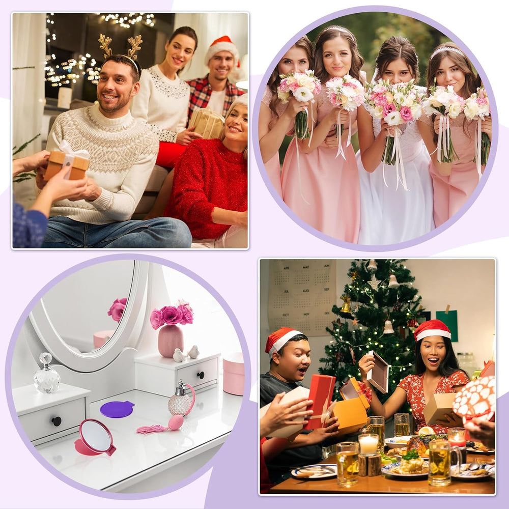 Thyle 300 Pcs Compact Mirror Bulk, Pocket Mini Folding Round Makeup Mirror fo...