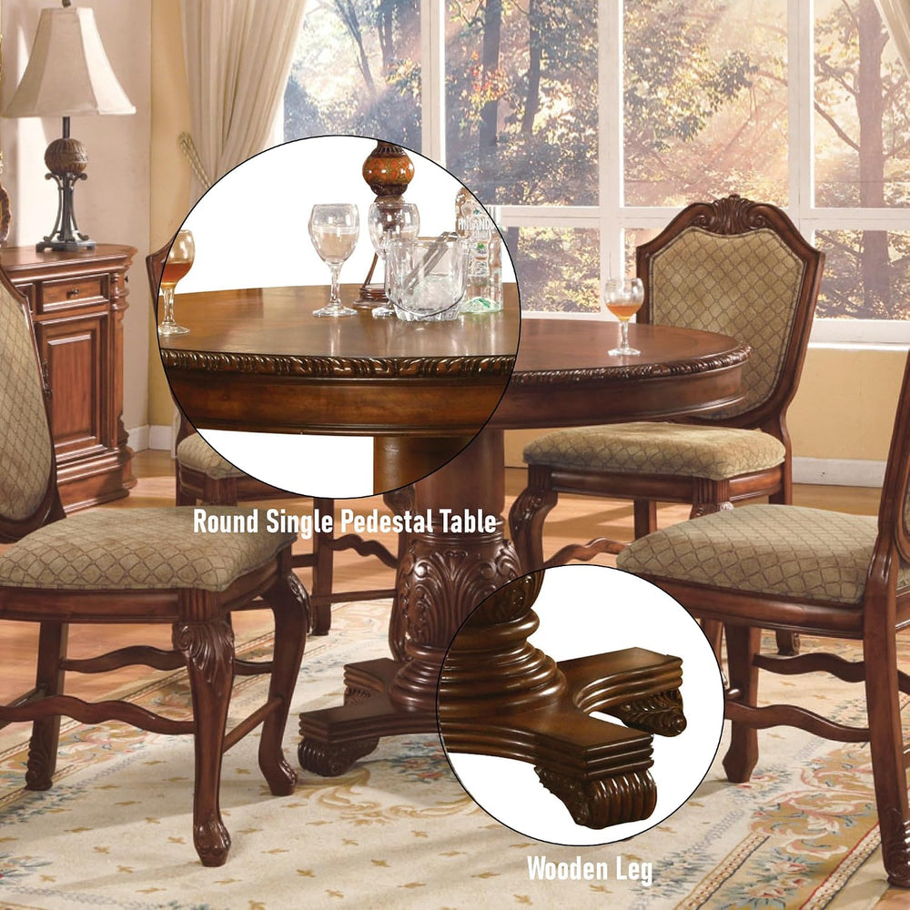 Acme Chateau De Ville Counter Height Table in Cherry