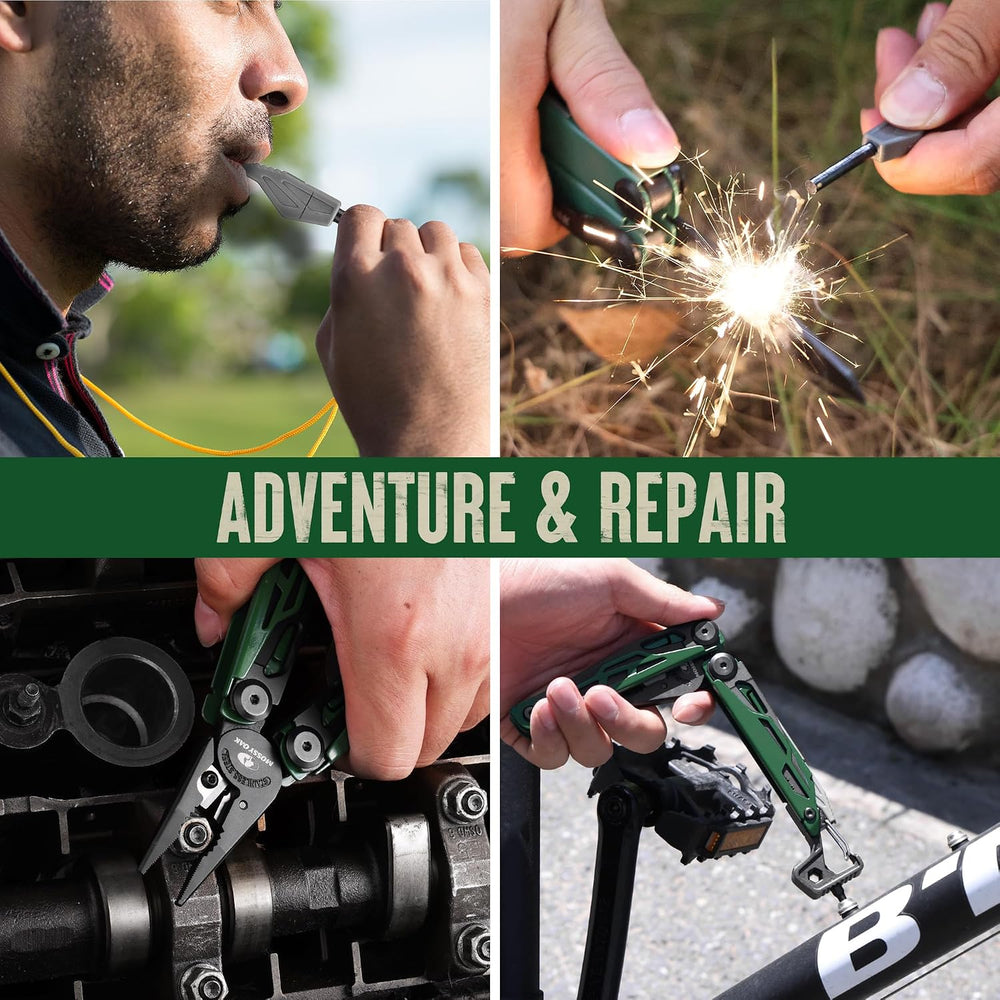 MOSSY OAK 27-in-1 CNC-Machined Multitool Pliers, Self-Locking