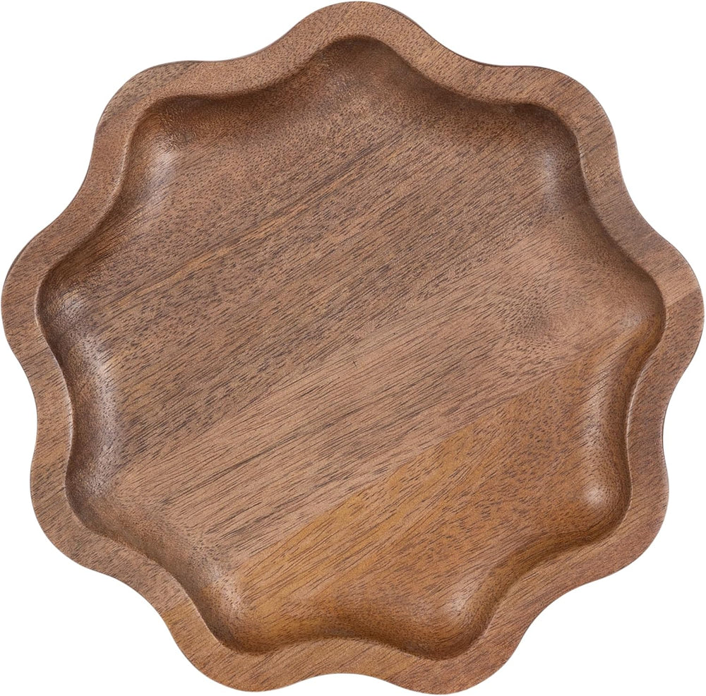 Kate and Laurel Alezar Modern Mango Wood Drink Table, 9 x 9 x 22, Walnut Brow...