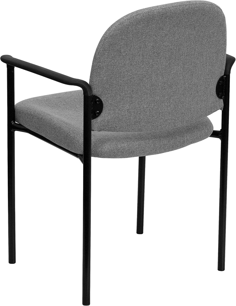 Flash Furniture Steel Stackable Reception Chair with Arms, Gray